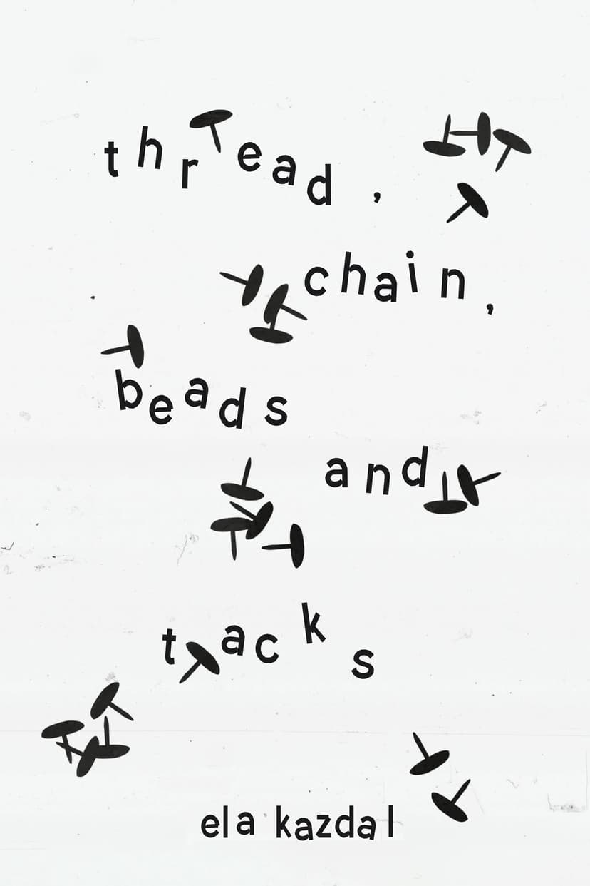 thread, chain, beads, and tacks